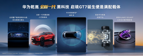 华为乾崑技术大会盛大举办，启境GT7成华为全新一代黑科技的满配载体